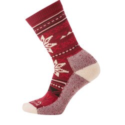 Smartwool Everyday Cozy Lodge Crew Sock Women's in Tibetan Red